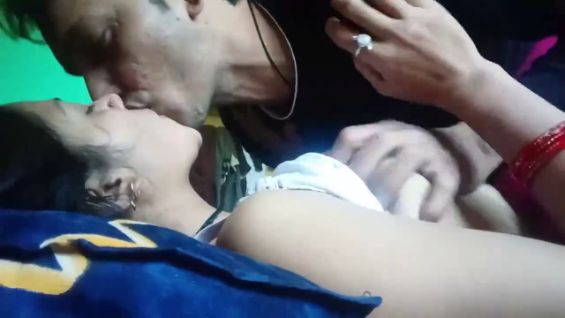 Cute Girl Kissing and Boob Pressing Video