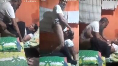 Old Father-in-law Fucked Mouth and Pussy Daughter-in-law Video