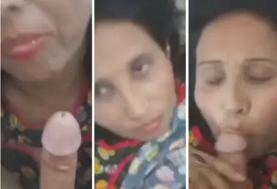 The boy made Najma Aunty suck his penis Viral Full Video