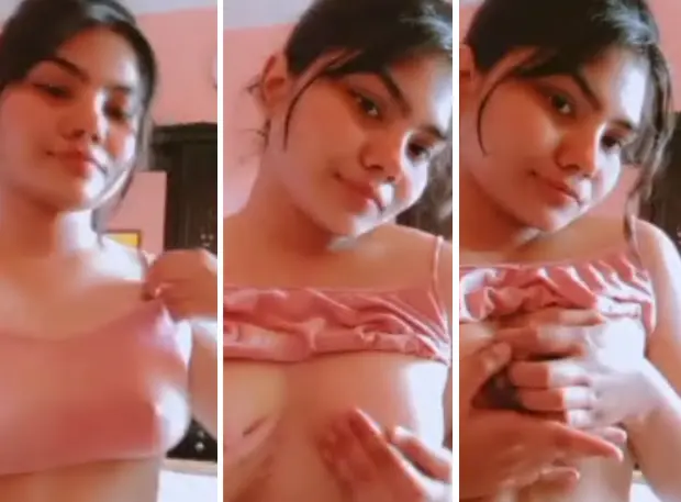 Horny Bengali GF Showing Pressing Boobs Video