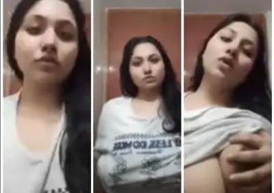 Horny Tanker GF Showing Pressing Boobs Video